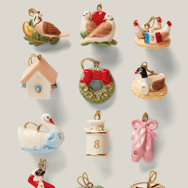 Twelve Days of Christmas 12-Piece Ornament Set