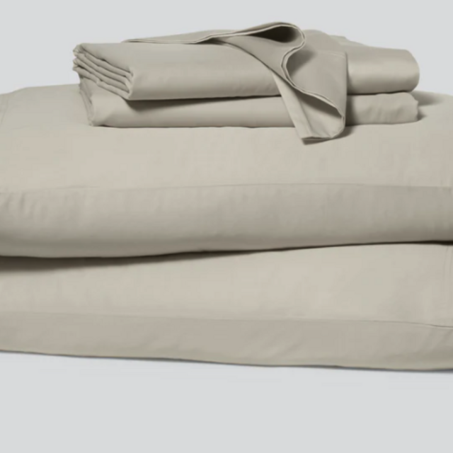 CASPER Sateen King Sheet Set, Oatmilk