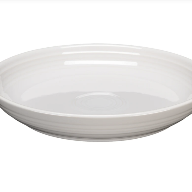 Fiesta Luncheon Bowl Plate - White