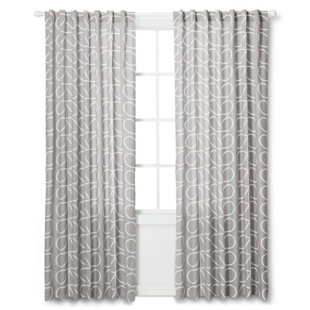 Target-Orla Kiely Curtain Panel - Gray Leaf product details page