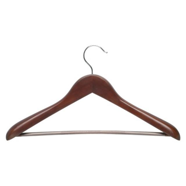 Target-Deluxe Suit Hanger Non-Slip Bar - Cherry (2pk) product details page