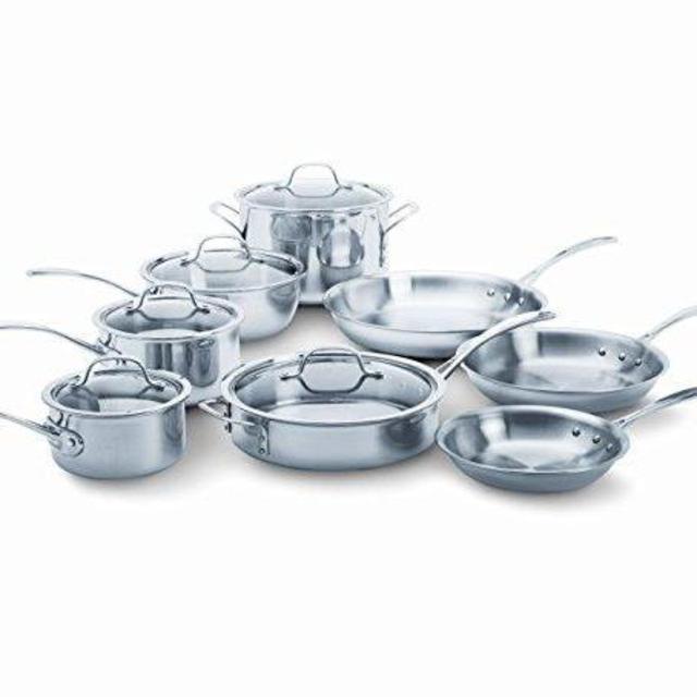 Calphalon Tri-Ply Stainless Steel 13-Piece Cookware Set