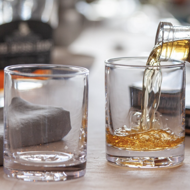 AO Glass Handblown Whiskey Glass