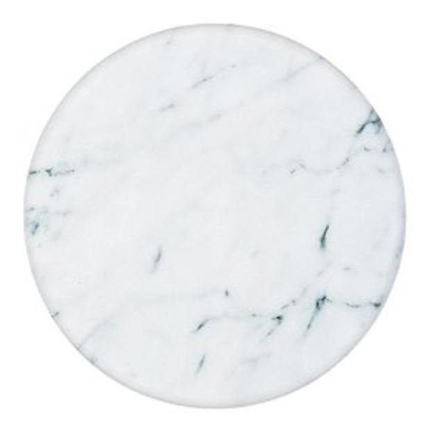 Marble Lazy Susan, White
