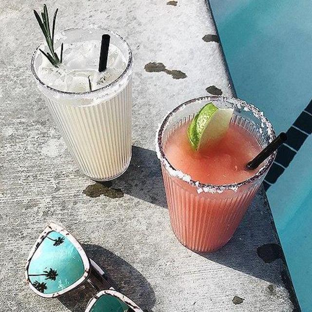 Drinks by the Pool at Ace Hotel Palm Springs