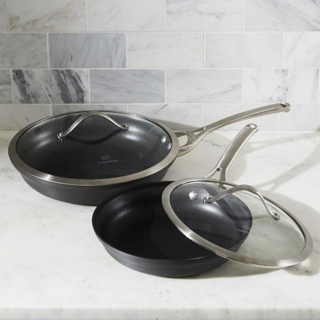 Calphalon Contemporary ™ Non-Stick 2-Piece Fry Pan Set with Lids