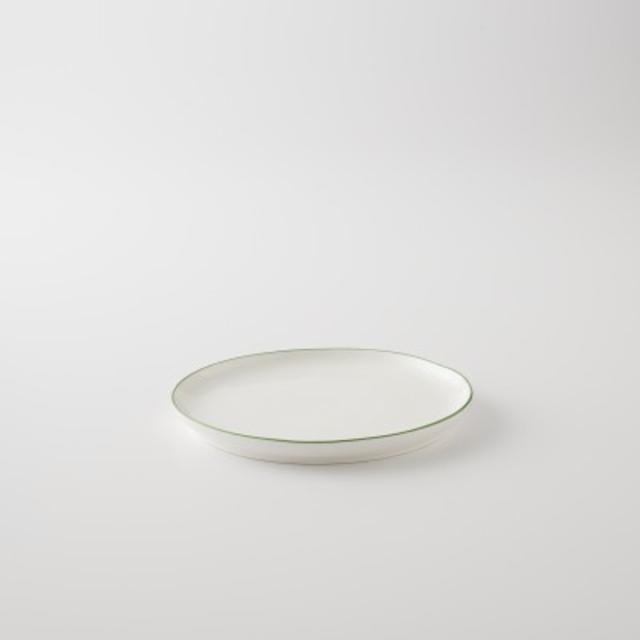 Green Rim Salad Plate