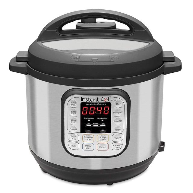 Instant Pot Duo 60 321 Electric Pressure Cooker, 6-QT, Stainless Steel/Black
