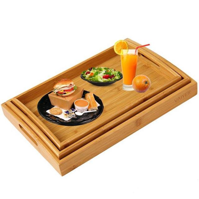 Breakfast Serving 3 Piece Tray Set