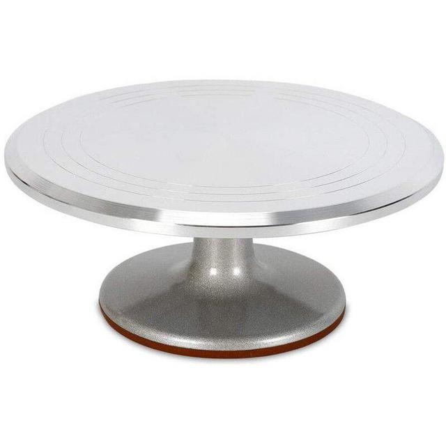 Rotating Cake Turntable, 12×5.2‘’ Revolving Cake Turntable Ball Bearing Sculpting Rotating Cake Decorating Stand For Cake, Cupcake Decorating Supplies.