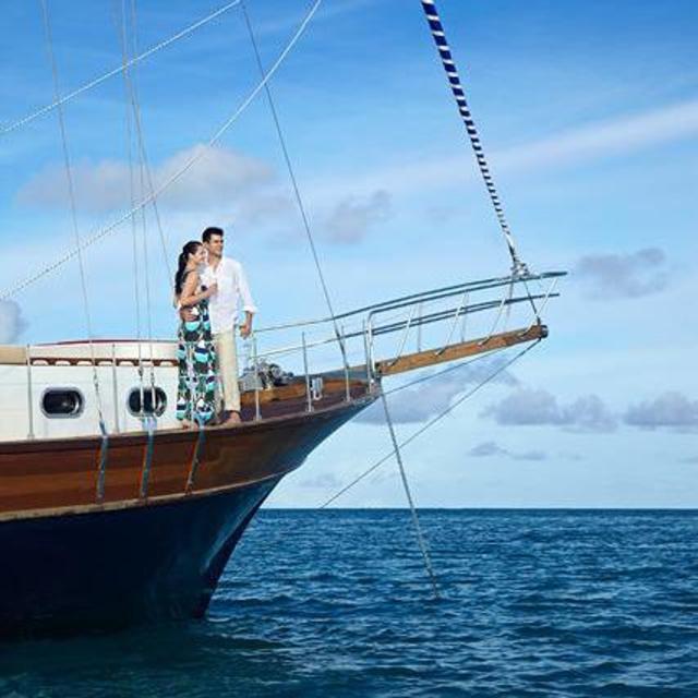 Dinner on the equator - Maldives
