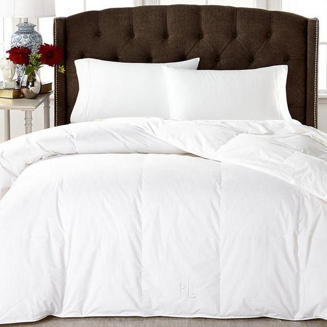 European White Goose Down King Comforter