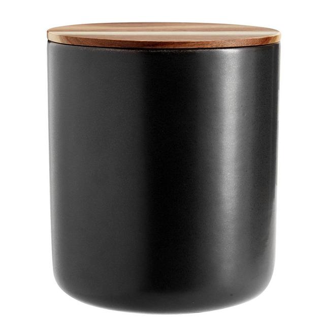 Mason Stoneware Canister Large Charcoal