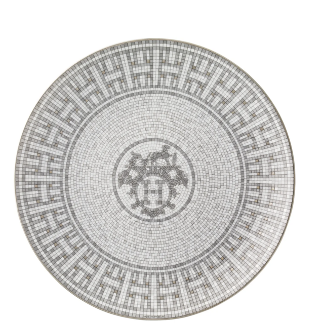 Hermès Mosaique au 24 Platinum Salad/Dessert Plate
