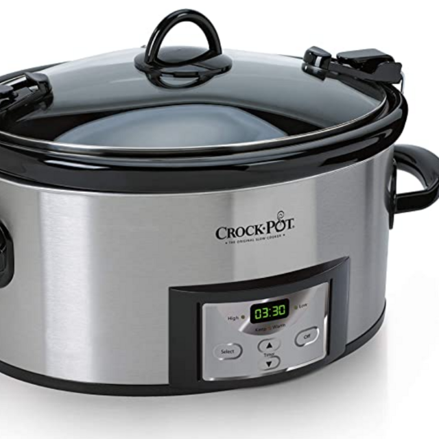 6 Quart Stainless Steel Crock Pot