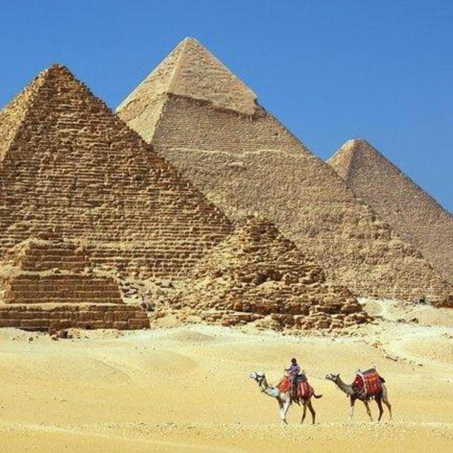 Camel Ride in Egypt around the Pyramids