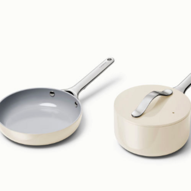 Non-Stick Ceramic-Coated, Mini Fry Pan & Sauce Pan Duo, Non-Toxic