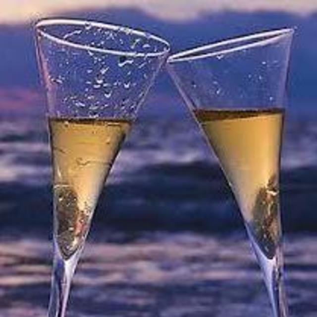 Champagne at Sunset