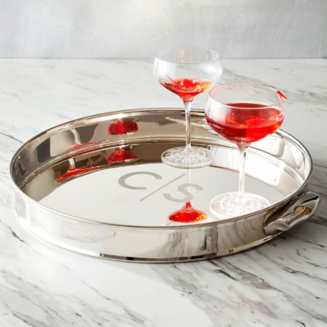 Personalized Harrison Round Serving Tray