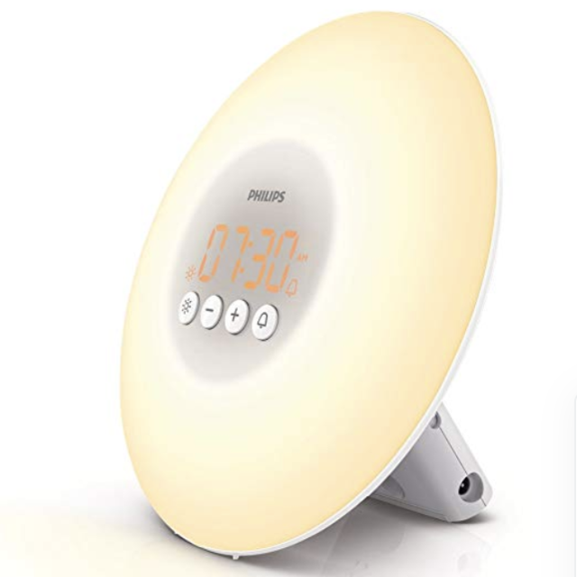 Philips SmartSleep HF3500/60 Wake-Up Light Therapy Alarm Clock with Sunrise Simulation, White