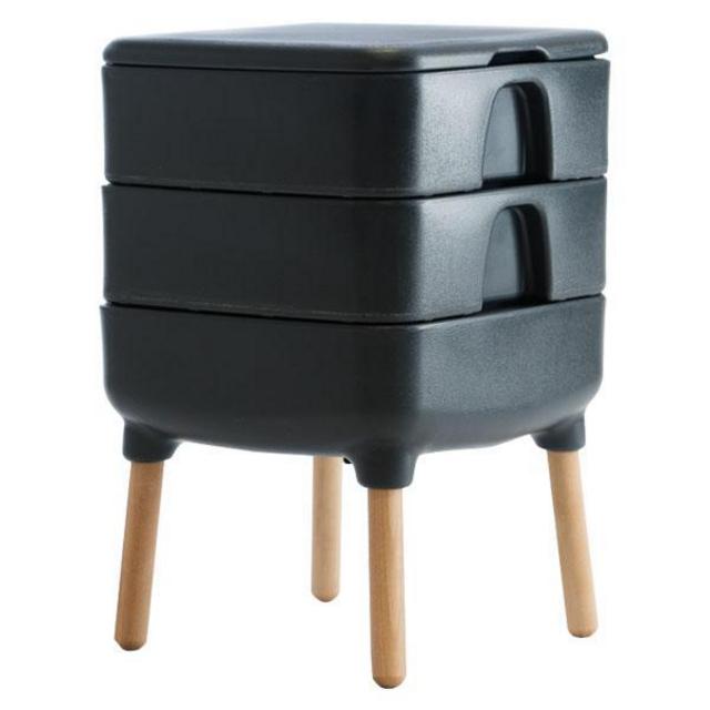 Hot Frog Living Composter - black