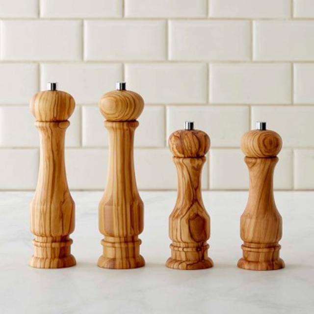 Williams Sonoma Traditional Olivewood Salt Mill (7")