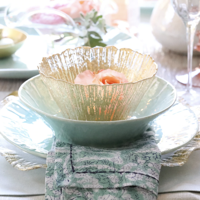 Rufolo Glass Gold Small Deep Bowl