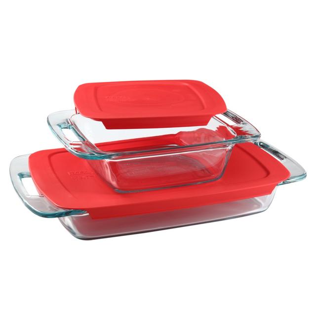 Pyrex® Easy Grab 4-Piece Covered Baking Dish Set