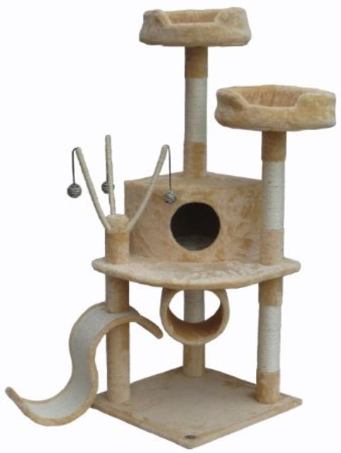 Go Pet Club Beige 55" Cat Condo F66