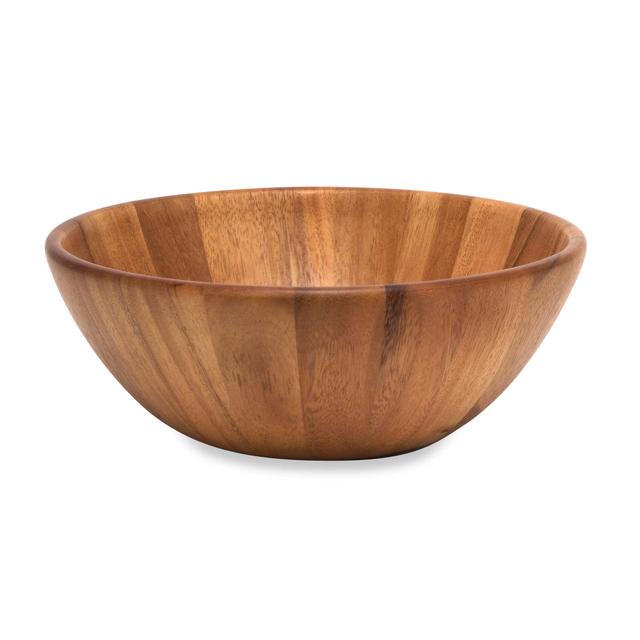Lipper International Acacia Round Flair Bowl