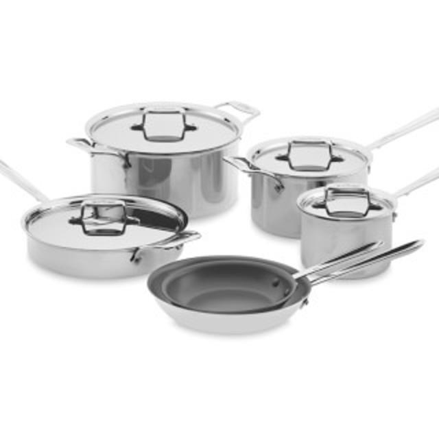 All-Clad d5 Stainless-Steel Nonstick 10-Piece Cookware Set