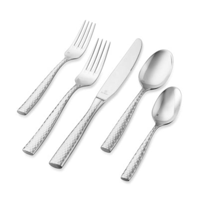 Lucca Faceted 20-Piece Flatware Placesetting