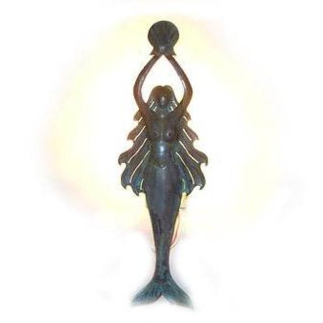 Mermaid Wall Scone Light-Copperworks of Martha's Vineyard