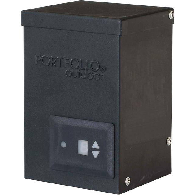 Portfolio 120-Watt 12-Volt Multi-Tap Transformer Landscape Lighting Transformer with Digital Timer with Dusk-To-Dawn Sensor