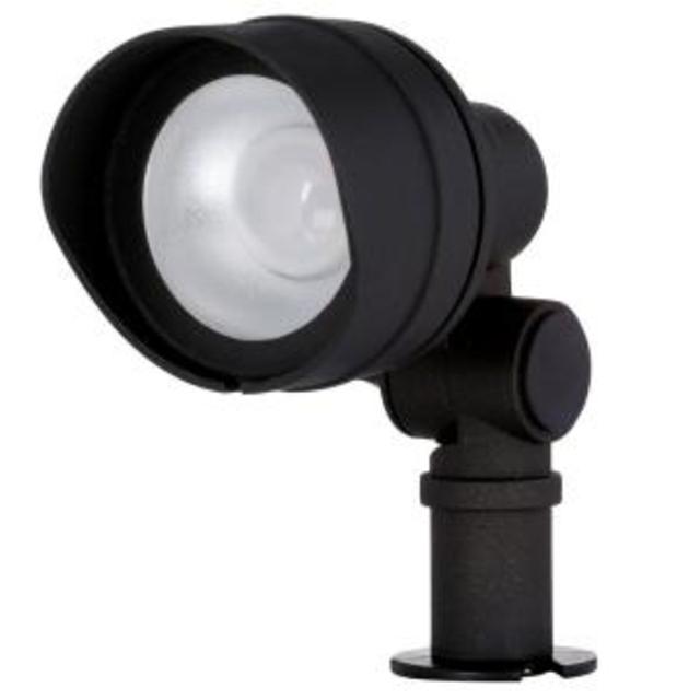Low-Voltage Integrated LED (20-Watt Halogen Equivalent) Outdoor Black Flood Light