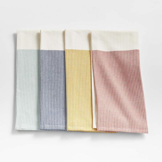Maeve Dipped Dish Towels, Set of 4