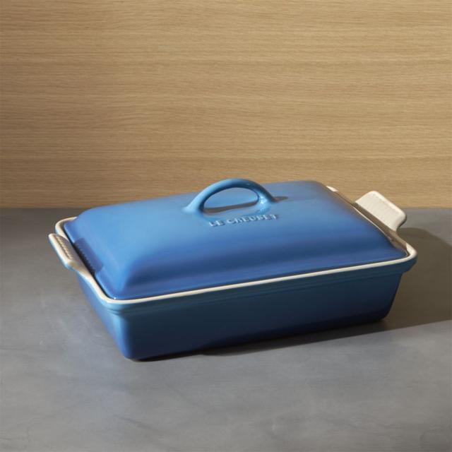 Le Creuset ® Heritage Covered Rectangle Marseille Blue Baking Dish
