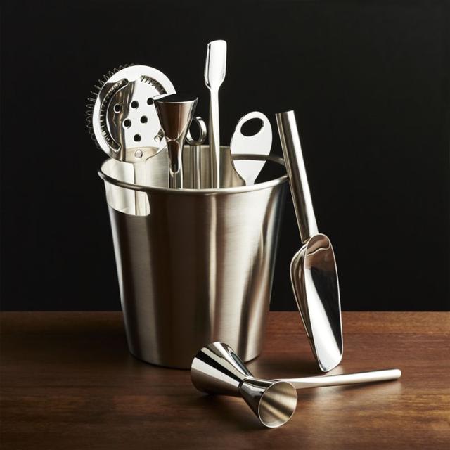 Crate and Barrel - Bar Tool Set Silver