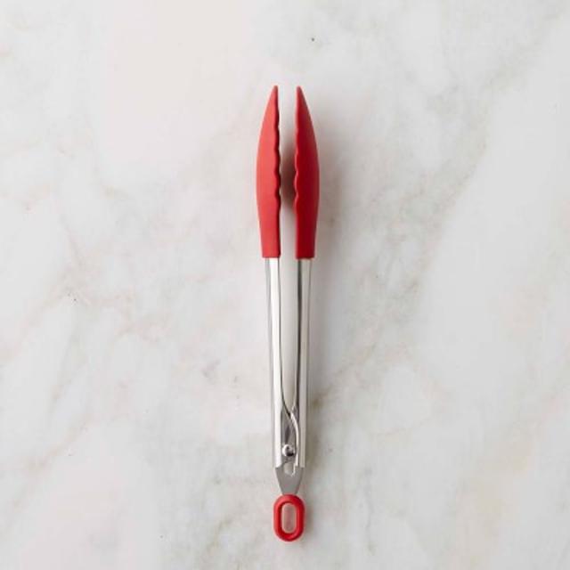 Williams Sonoma Stainless-Steel Silicone Tongs