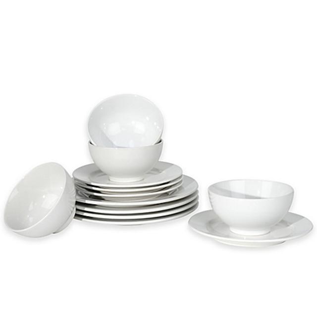 Waechtersbach Fun Factory 12-Piece Dinnerware Set in White