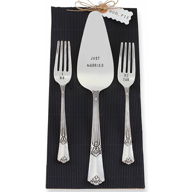 Mud Pie Wedding Cake Server Set