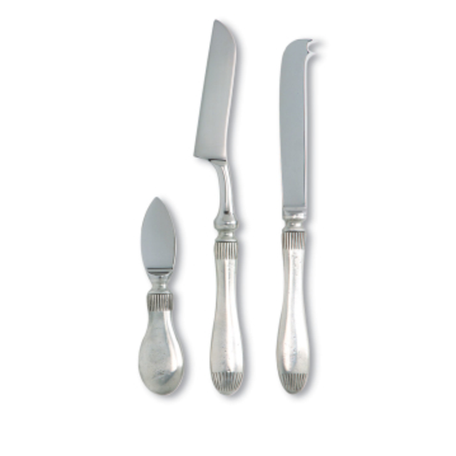 Daniela Pewter  Cheese Knife Set