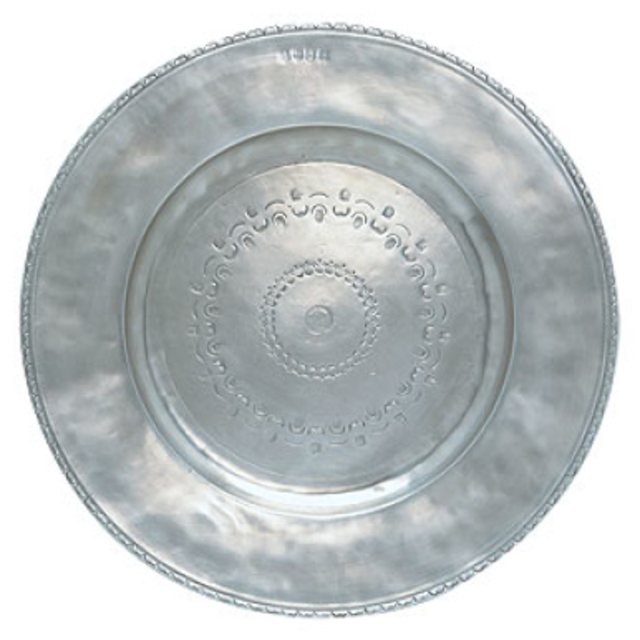 Table Service  Round Platter Engraved