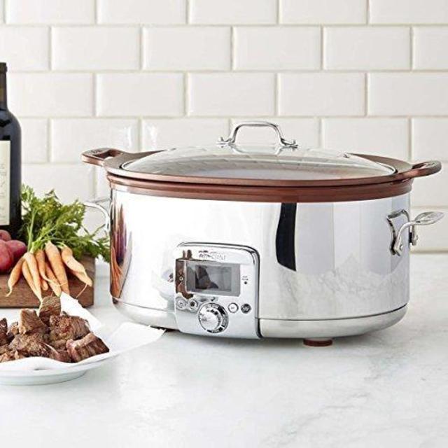 All-Clad 7 Qt Gourmet Slow Cooker with All-in-One Browning