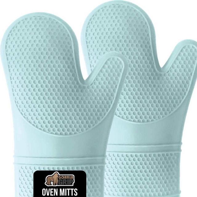 Gorilla Grip Slip and Heat Resistant Silicone Oven Mitts