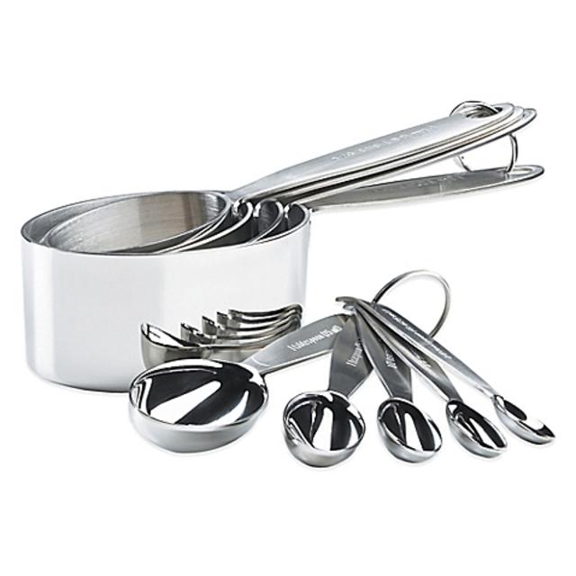 Cuisipro Stainless Steel Measuring Cups and Spoons Set