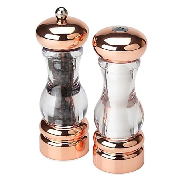 Olde Thompson Del Norte Copper Salt Shaker & Pepper Mill