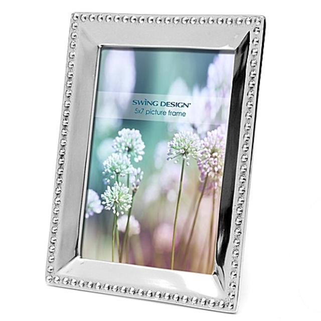 Swing Design™ Bead 5-Inch x 7-Inch Frame in Silver