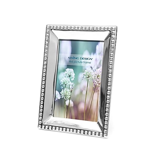 Swing Design™ Bead 4-Inch x 6-Inch Frame in Silver