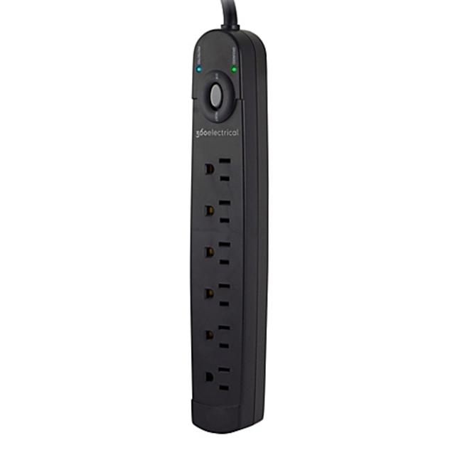 360 Electricals Home+Office 6-Outlet Surge Protector